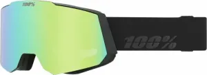 100% Snowcraft Black/HiPER Green Mirror/HiPER Turquoise Mirror Ski Brillen