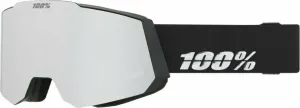 100% Snowcraft Black/HiPER Silver Mirror/HiPER Turquoise Mirror Ski Brillen