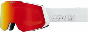 100% Snowcraft White/HiPER Red Mirror/HiPER Turquoise Mirror Ski Brillen