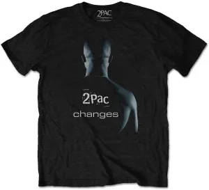 2Pac T-Shirt Changes Unisex Black 2XL