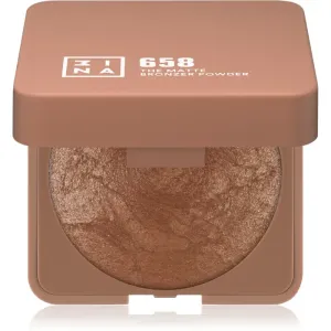 3INA The Bronzer Powder kompakter, bronzierender Puder Farbton 658 Matte Sand 7 g