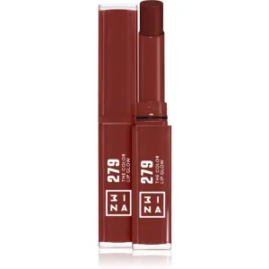 3INA The Color Lip Glow hydratisierender Lippenstift mit Glanz Farbton 279 - True, brown red 1,6 g