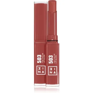 3INA The Color Lip Glow hydratisierender Lippenstift mit Glanz Farbton 503 - Medium, nude pink 1,6 g