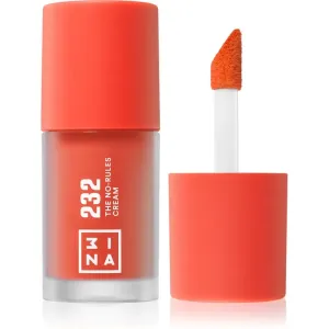 3INA The No-Rules Cream multifunktionales Make-up für Augen, Lippen und Gesicht Farbton 232 - Bright, coral red 8 ml