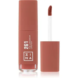 3INA The Longwear Lipstick langanhaltender flüssiger Lippenstift Farbton 261 - Dark nude 6 ml