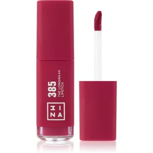 3INA The Longwear Lipstick langanhaltender flüssiger Lippenstift Farbton 385 - Dark raspberry pink 6 ml