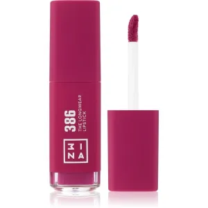 3INA The Longwear Lipstick langanhaltender flüssiger Lippenstift Farbton 386 - Bright berry pink 6 ml