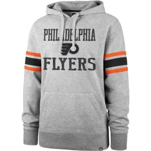 47 NHL PHILADELPHIA FLYERS DOUBLE BLOCK SLEEVE STRIPE HOOD Sweatshirt, grau, größe L