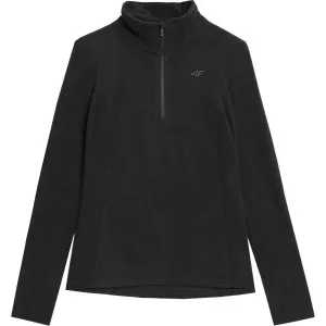 4F FLEECE 1/2 ZIP Damen Sweatshirt, schwarz, größe M