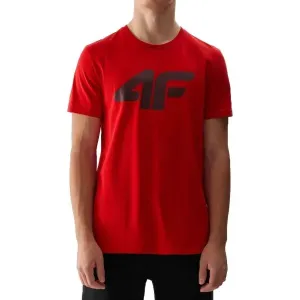 4F T-SHIRT BASIC Herren T-Shirt, weinrot, größe L
