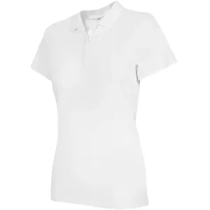 4F WOMEN'S T-SHIRT Damen Poloshirt, weiß, größe L