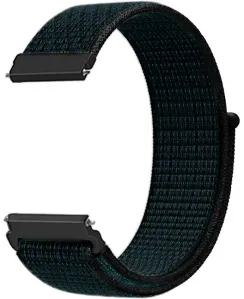 4wrist Durchzieh- Armband für Apple Watch - Black/Blue 42/44/45/49 mm
