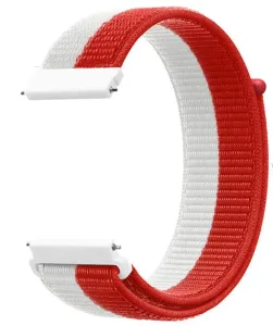 4wrist Durchzieh-Armband für Garmin 22 mm - White/Red