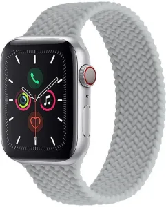 4wrist Elastisches Silikonband für Apple Watch - 42/44/45/49 mm - grau
