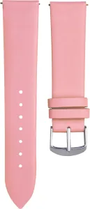 4wrist Glattes Lederband - Pink 18 mm
