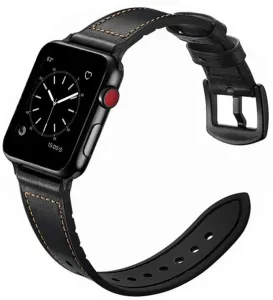 4wrist Lederband für Apple Watch - Black 42/44/45/49 mm