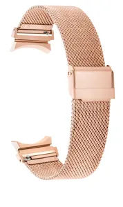 4wrist Milanaise Armband mit klassischem Verschluss für Samsung Galaxy Watch 6/5/4 - Rose Gold