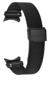 4wrist Milanaise Armband mit klassischem Verschluss für Samsung Galaxy Watch 6/5/4 - Black