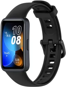 4wrist Silikonarmband für Huawei Watch Band 8 – Schwarz