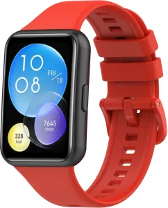4wrist Silikonarmband für Huawei Watch FIT 2 Active – Rot