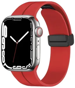 4wrist Silikonarmband mit Magnetverschluss für Apple Watch 38/40/41 mm – Rot