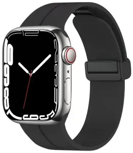 4wrist Silikonarmband mit Magnetverschluss für Apple Watch 38/40/41 mm – Schwarz