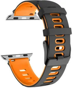 4wrist Silikonband für Apple Watch - Black/Orange 38/40/41 mm