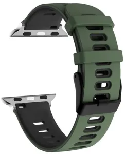 4wrist Silikonband für Apple Watch - Green/Black 42/44/45/49 mm