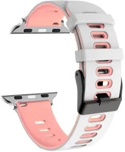 4wrist Silikonband für Apple Watch - White/Pink 42/44/45/49 mm