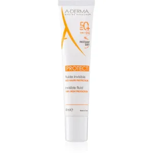 A-DERMA Schutzfluid für Mischhaut bis fettige Haut SPF 50+ Protect (Invisible Fluid) 40 ml