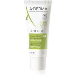 A-Derma Biology nährende feuchtigkeitsspendende Creme für trockene bis sehr trockene empfindliche Haut 40 ml