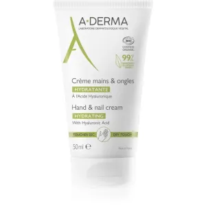 A-Derma Original Care feuchtigkeitsspendende Creme für Hände und Fingernägel mit Hyaluronsäure 50 ml