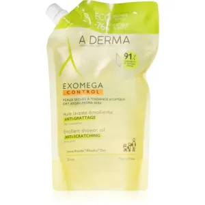 A-DERMA Ersatz-Nachfüllpackung für weichmachendes Duschöl für trockene Haut, die zu atopischem Ekzem neigt Exomega Control (Emollient Shower Oil) 500 ml