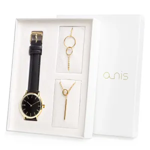 A-NIS Set aus Uhren, Halskette und Armband AS100-20