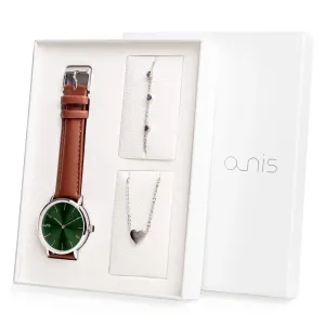A-NIS Uhrenset, Halskette und Armband AS100-15