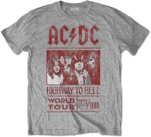 AC/DC T-Shirt Highway to Hell World Tour 1979/1981 Unisex Grey M