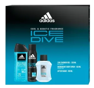 Adidas Ice Dive - Aftershave 100 ml + Duschgel 250 ml + Deospray 150 ml