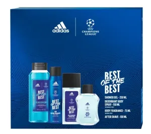 Adidas UEFA Best Of The Best - Aftershave 100 ml + Deospray 75 ml + Duschgel 250 ml + Deospray 150 ml