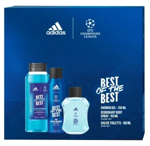 Adidas UEFA Best Of The Best - EDT 100 ml + Duschgel 150 ml + Deospray 250 ml