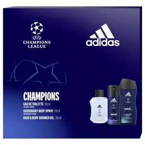 Adidas UEFA Champions Leagu - EDT 100 ml + Duschgel 250 ml + Deospray 150 ml