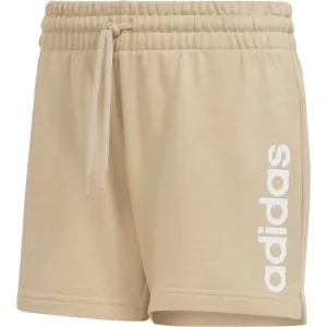 adidas LINEAR SHORTS W Damen Shorts, beige, größe XL