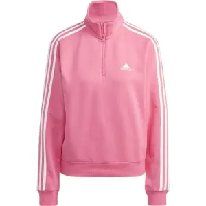 adidas 3S FT QZ Damen Sweatshirt, rosa, größe L