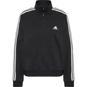 adidas 3S FT QZ Damen Sweatshirt, schwarz, größe L