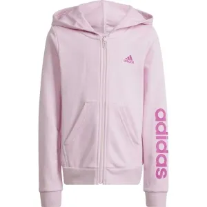 adidas LIN FZ HOODIE Sweatshirt für Mädchen, rosa, größe 140