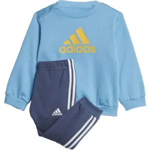 adidas BADGE OF SPORT JOGGER SET Kinder Trainingsanzug, blau, größe 92