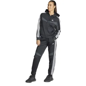 adidas BOLDBLOCK TRACKSUIT Damen Trainingsanzug, schwarz, größe L