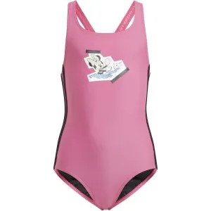 adidas X DISNEY MINNIE VACATION MEMORIES 3-STRIPES Mädchen Badeanzug, rosa, größe 104