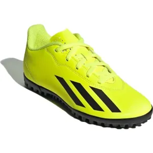 adidas X CRAZYFAST CLUB TF Turf Fußballschuhe, gelb, größe 44 2/3