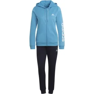 adidas LIN FT TS Damen Trainingsanzug, blau, größe S