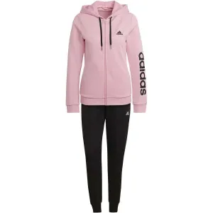 adidas LIN FT TS Damen Trainingsanzug, rosa, größe L